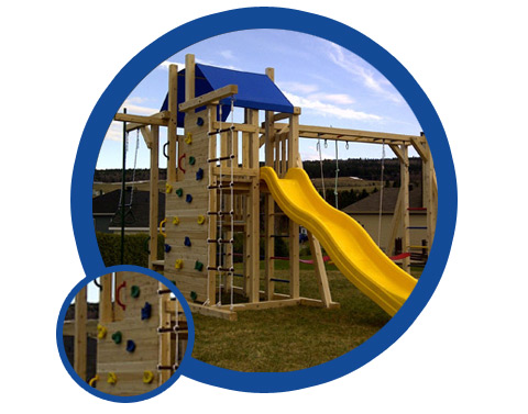 Outdoor playset for boy